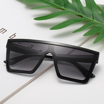 Извънгабаритни слънчеви очила Дамски големи рамки с квадратна градиентна леща Слънчеви очила Женски мъжки реколта Маркови прозрачни огледални нюанси Oculos