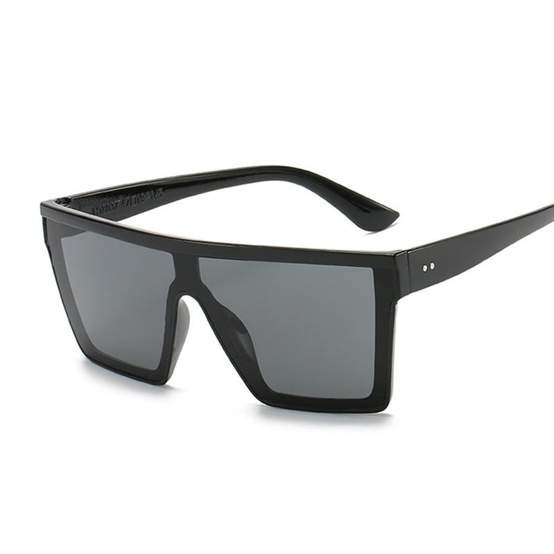 Suured päikeseprillid Naine Suure raamiga, ruudukujulise gradiendiga läätsega päikeseprillid Naistele Meestele Vintage bränd selge peegli varjud Oculos