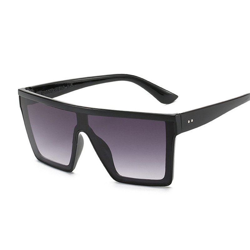 Suured päikeseprillid Naine Suure raamiga, ruudukujulise gradiendiga läätsega päikeseprillid Naistele Meestele Vintage bränd selge peegli varjud Oculos