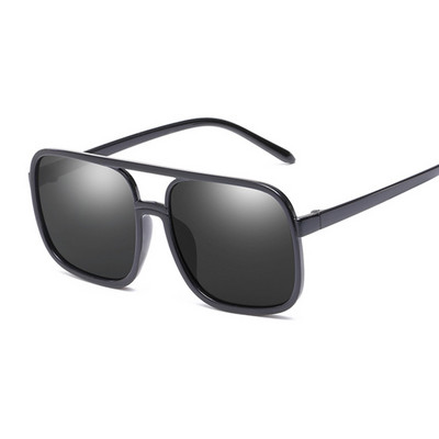 Must ruudukujulised ülisuured päikeseprillid naisele suure raamiga roosad päikeseprillid naiste peegliga Oculos Unisex gradientidega hiphopi varjundid