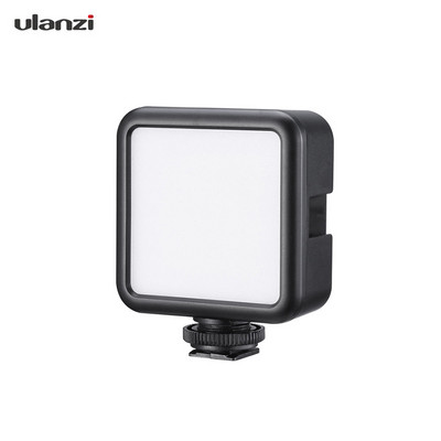 ulanzi VL49 mini LED vaizdo šviesos fotografavimo lempa 6W 5500K CRI95+ su / baterija + šalto bato laikiklis, skirtas Canon Nikon Sony DSLR fotoaparatui