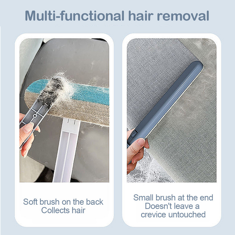 Πολυλειτουργικό αποτρίχωση κατοικίδιων ζώων, επαναχρησιμοποιήσιμο αφαίρεση χνούδι γούνας Ρολό τρίχας ζώων που αφαιρεί το χνούδι από τα ρούχα Βούρτσα αποτρίχωσης για σκύλους γάτα