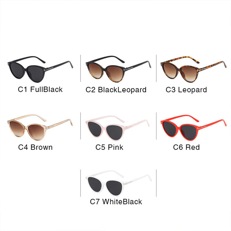 Noi ochelari de soare Cateye pentru femei, retro, ochelari de soare mici, ochi de pisică, de designer de marcă, ochelari colorați pentru femei, ochelari de soare