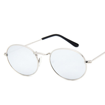 DYTYMJ Ochelari de soare retro din aliaj pentru femei Ochelari de soare rotunzi din metal pentru femei Ochelari de soare ovali de epocă pentru bărbați de designer de lux Gafas De Sol