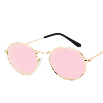 DYTYMJ Ochelari de soare retro din aliaj pentru femei Ochelari de soare rotunzi din metal pentru femei Ochelari de soare ovali de epocă pentru bărbați de designer de lux Gafas De Sol