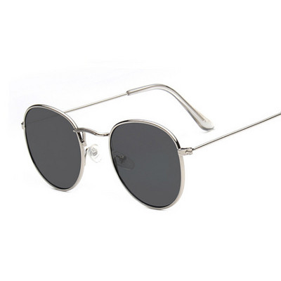Metallist väikesed ümmargused päikeseprillid, naiste vintage brändid, reisid, klassikalised päikeseprillid, naiste mood Retro Lunette De Soleil Femme