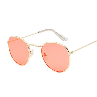 Metallist väikesed ümmargused päikeseprillid, naiste vintage brändid, reisid, klassikalised päikeseprillid, naiste mood Retro Lunette De Soleil Femme