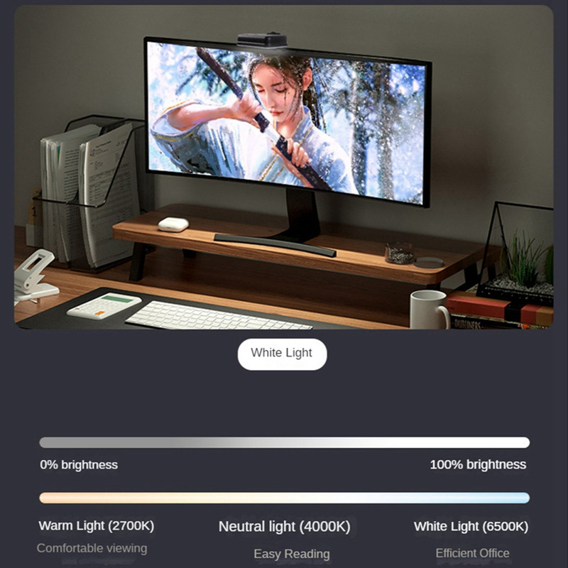 LED Live Selfie Light arvuti täitevalgusti 2700K-6500K videokonverentsi täitevalgusti