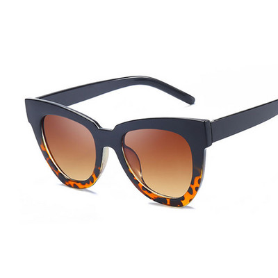 Must raamiga vintage ruudukujulised kassisilmade päikeseprillid, naiste brändi disain, gradient suur, ülisuured päikeseprillid naistele retro silmad
