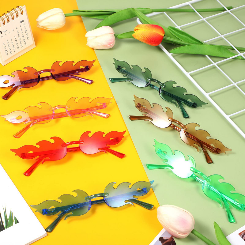 Vintage Steampunk Fire Flame Party sunčane naočale Ženske luksuzne marke Dizajnerske sunčane naočale Ženske plastične male okvire za maturalnu večer