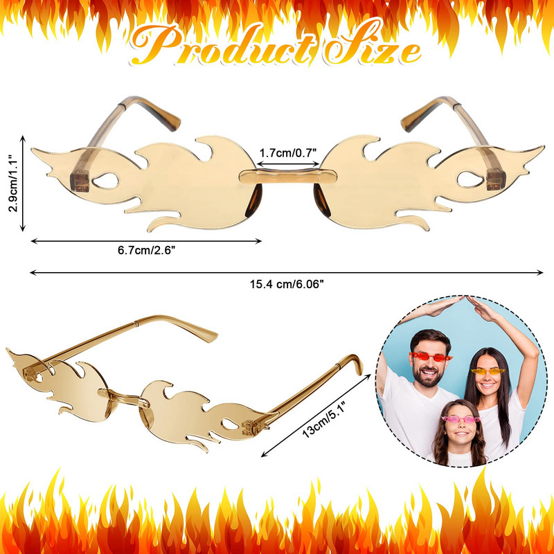 Vintage Steampunk Fire Flame Party sunčane naočale Ženske luksuzne marke Dizajnerske sunčane naočale Ženske plastične male okvire za maturalnu večer
