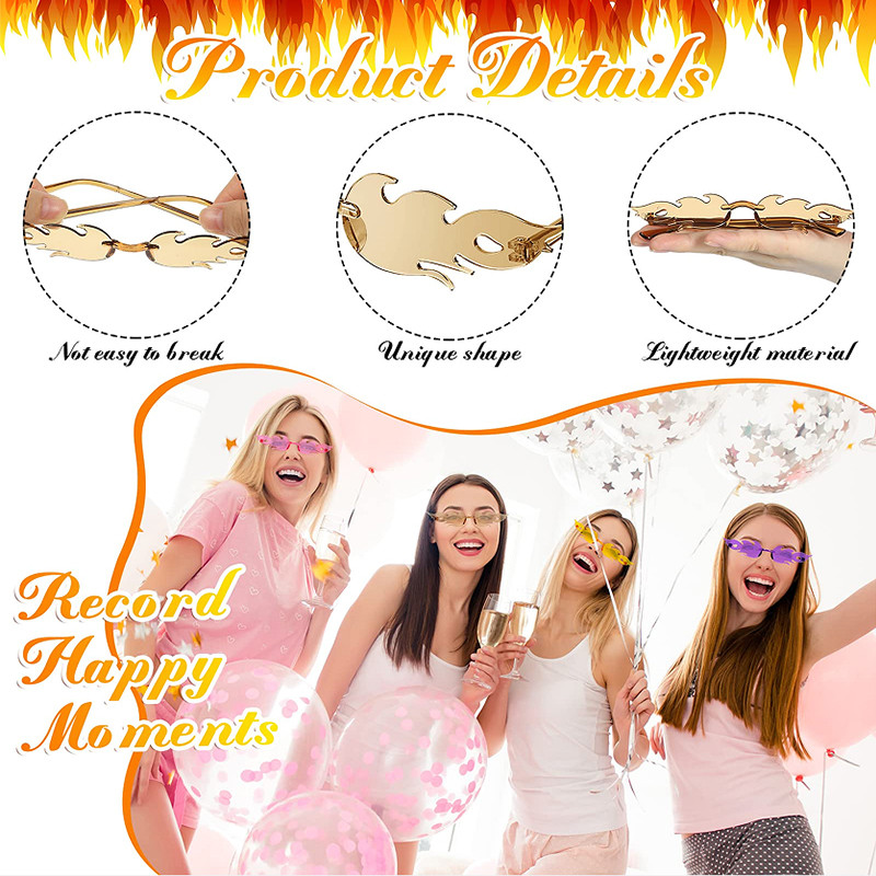 Vintage Steampunk Fire Flame Party sunčane naočale Ženske luksuzne marke Dizajnerske sunčane naočale Ženske plastične male okvire za maturalnu večer