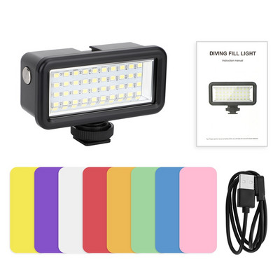 Zemūdens gaismas niršanas lampa Mini LED lampa + akumulators Gopro10/DJI Action3 kamerai