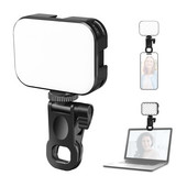 Ulanzi VL100X mini-videovalgusti LED-telefoni tahvelarvuti sülearvuti kaamerale selfie täitevalgusti klambriga kuulpeaga 170° reguleeritav külmakinga