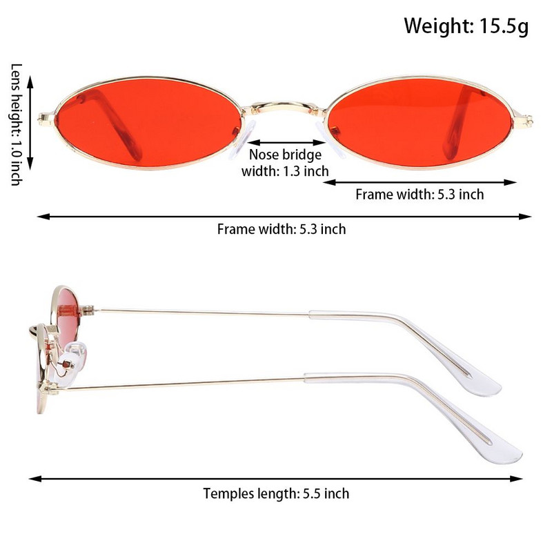 Retro väikesed ovaalsed päikeseprillid Vintage Shades päikeseprillid Naiste 2023 meestele Naiste prillid 90ndate tänavastiilis päikeseprillid