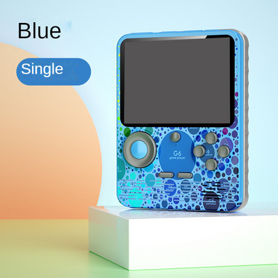 G6 retro nešiojama mini rankinė vaizdo žaidimų konsolė 4 bitų 3,5 colio spalvotas LCD vaikams spalvotas žaidimų grotuvas Integruotas 666 žaidimų maitinimo blokas