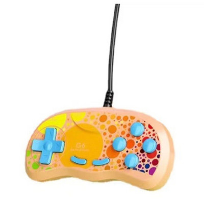 G6 retro nešiojama mini rankinė vaizdo žaidimų konsolė 4 bitų 3,5 colio spalvotas LCD vaikams spalvotas žaidimų grotuvas Integruotas 666 žaidimų maitinimo blokas