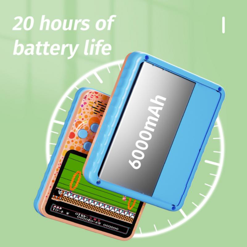 G6 retro nešiojama mini rankinė vaizdo žaidimų konsolė 4 bitų 3,5 colio spalvotas LCD vaikams spalvotas žaidimų grotuvas Integruotas 666 žaidimų maitinimo blokas