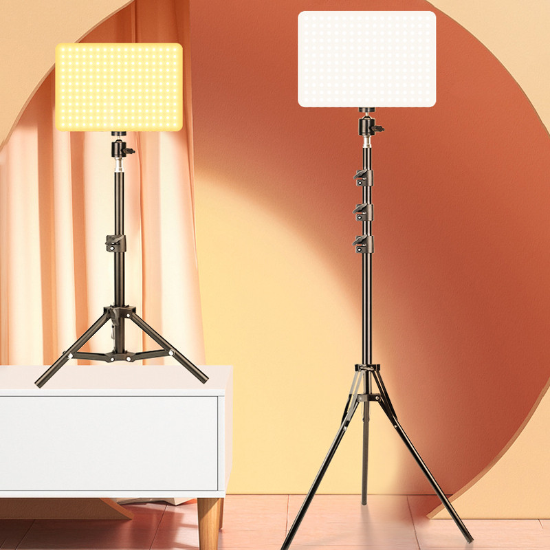 Panou LED de iluminat pentru selfie cu telecomandă Lampă video 2700k-5700k Iluminare pentru fotografie pentru studio foto cu trepied pentru live