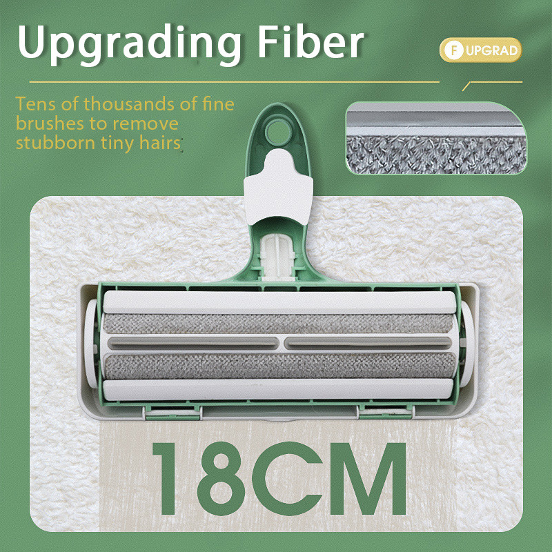 2022 m. naujas naminių gyvūnėlių plaukų volelio valiklis pūkų šepetėlis, 2 krypčių šunų kačių šukos įrankis, patogus valyti kailio šepečio pagrindas namų baldams sofa