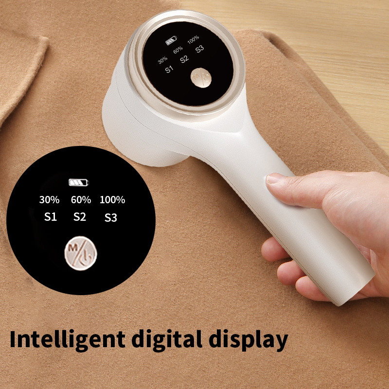 Ηλεκτρικό αφαίρεση χνούδι USB Επαναφορτιζόμενο φορητό ηλεκτρικό αφαίρεση χνούδι με LED ψηφιακή οθόνη για πουλόβερ Καναπές Ρούχα Μοκέτα