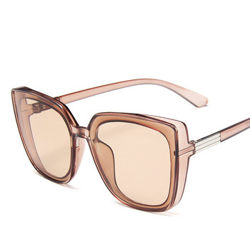 Модни пластмасови дамски слънчеви очила с котешко око за 2023 г. Маркови дизайнерски ретро ретро огледални слънчеви очила за жени UV400 Oculos