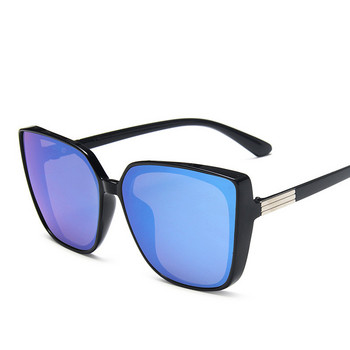 Модни пластмасови дамски слънчеви очила с котешко око за 2023 г. Маркови дизайнерски ретро ретро огледални слънчеви очила за жени UV400 Oculos