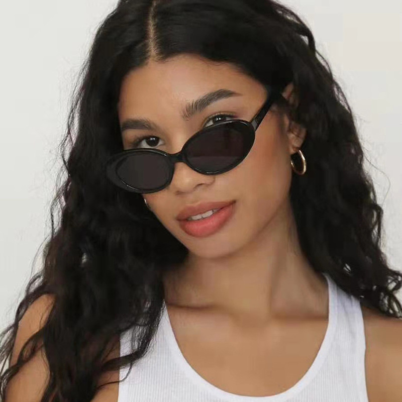 Ochelari de soare rotunzi ovali de epocă Femeie Designer de marcă Culori bomboane Ochelari de soare Stiluri de vară pentru femei Nuanțe de oglindă cu cadru mic