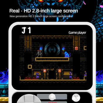 Κονσόλα βιντεοπαιχνιδιών χειρός Οθόνη 2,8 ιντσών υποστηρίζει έξοδο τηλεόρασης Ρετρό παιχνίδια Φορητά Arcade Παιδικά παιχνίδια Δωρεάν αποστολή