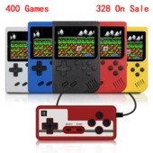 Nešiojama „Retro Mini“ vaizdo žaidimų konsolė 3,0 colio LCD ekranas vaikams Dovanų 8 bitų rankinis žaidimų grotuvas Integruotas 400 žaidimų AV išvestis