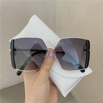 2022 Летни нови модни ретро слънчеви очила Дамски големи рамки Ретро затъмнени слънчеви очила Женски Ins Популярни цветни луксозни очила