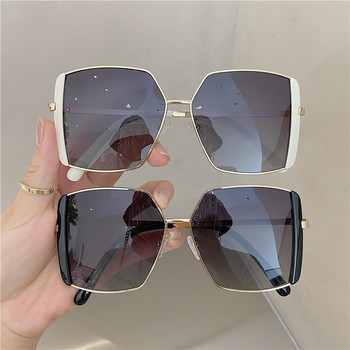2022 Летни нови модни ретро слънчеви очила Дамски големи рамки Ретро затъмнени слънчеви очила Женски Ins Популярни цветни луксозни очила