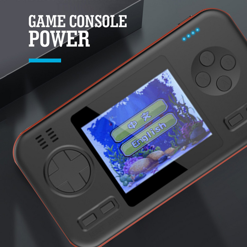 Consolă de jocuri retro portabilă portabilă 8000mAh Power Bank încorporat 416 jocuri video DC 5V-2.1A Mini player portabil pentru gamepad