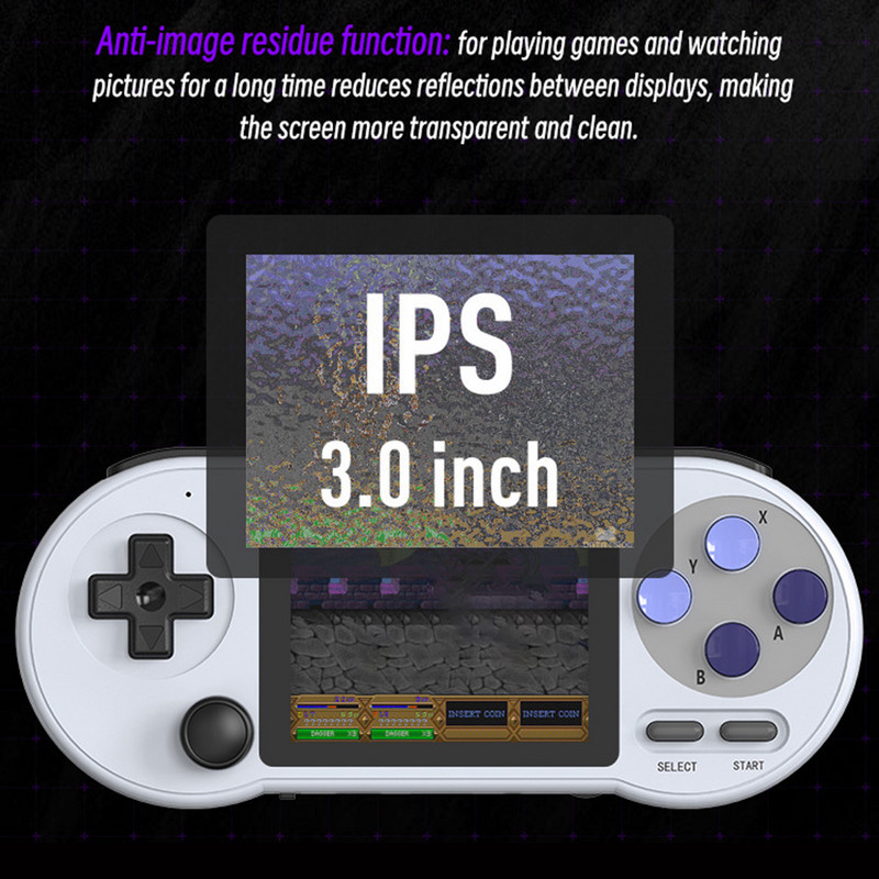 SF2000 Retro kézi játékkonzol 6000 játékok gyerekeknek IPS Mini hordozható játékkonzol lejátszó támogatás AV kimenet SNES GBA Sega számára