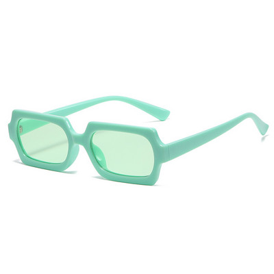 Vintage Női Négyszögletes Napszemüvegek Női Kis keretek Napszemüvegek Cukorka Színek Divat Sokszög Lunette De Soleil Femme