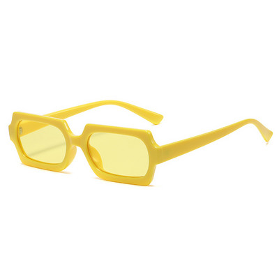 Vintage Női Négyszögletes Napszemüvegek Női Kis keretek Napszemüvegek Cukorka Színek Divat Sokszög Lunette De Soleil Femme