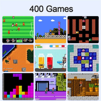 Νέα Mini Retro κονσόλα παιχνιδιών βίντεο Φορητό παιχνίδι χειρός Προηγμένες ενσωματωμένες 400 παιχνίδια κονσόλα παιχνιδιών 3,0 ιντσών Double Play