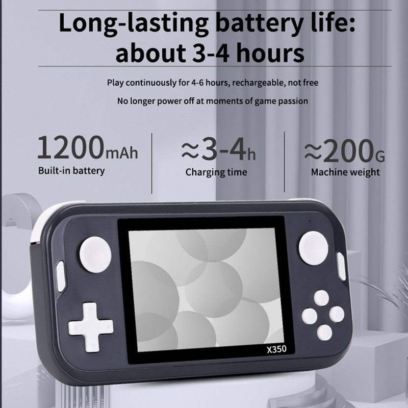 3,5-tolline videomängukonsool HD-ekraaniga Protable Retro-mängukonsooliga pihuarvutiga mängumängija GBA/MD/FC/MD sisseehitatud 6800 mängude jaoks