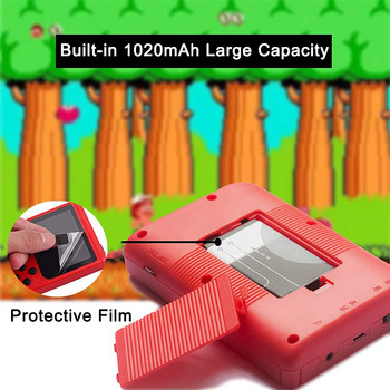 BROODIO Ръчни плейъри 800 IN 1 Ретро конзола за видеоигри Мини преносим 8-битов 3,0-инчов цветен LCD детски ръчен плейър