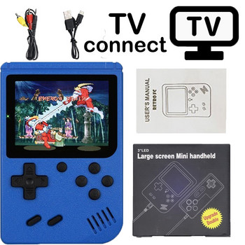 Ρετρό κονσόλα βιντεοπαιχνιδιών Ενσωματωμένη 400 IN 1 Mini Handheld Player Machine 3,0 Inch Handhel Παιδικά Δώρα Nostalgic Player