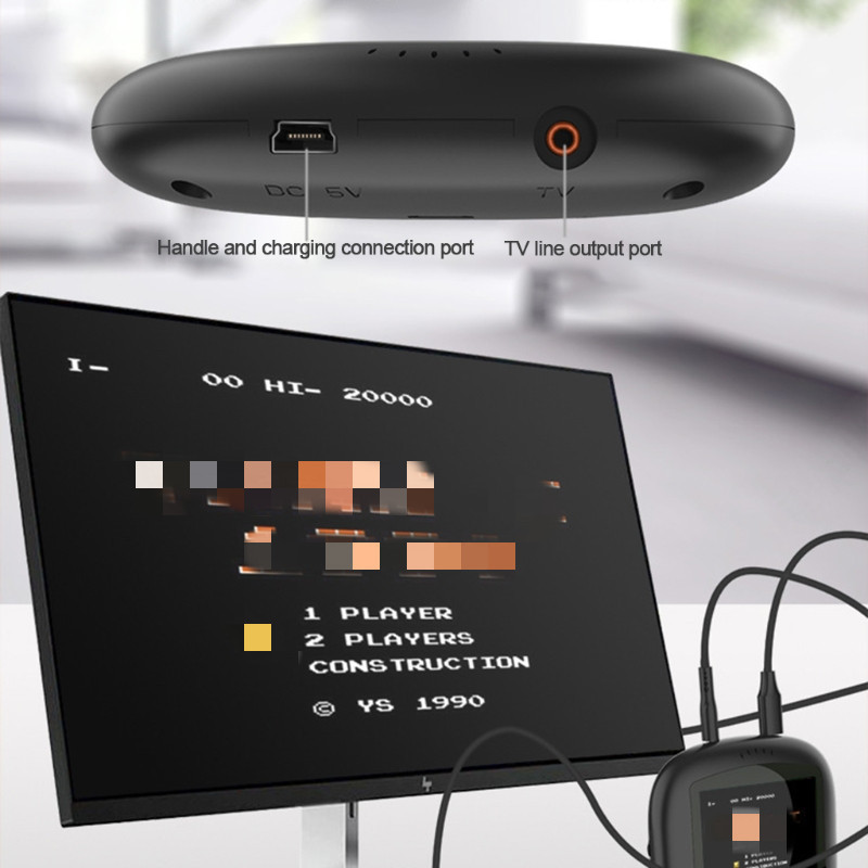Mini videomängukonsool Sisseehitatud 620 Classic Games Portable Retro pihuarvuti mängukonsool Mängumängija tugi TV väljund