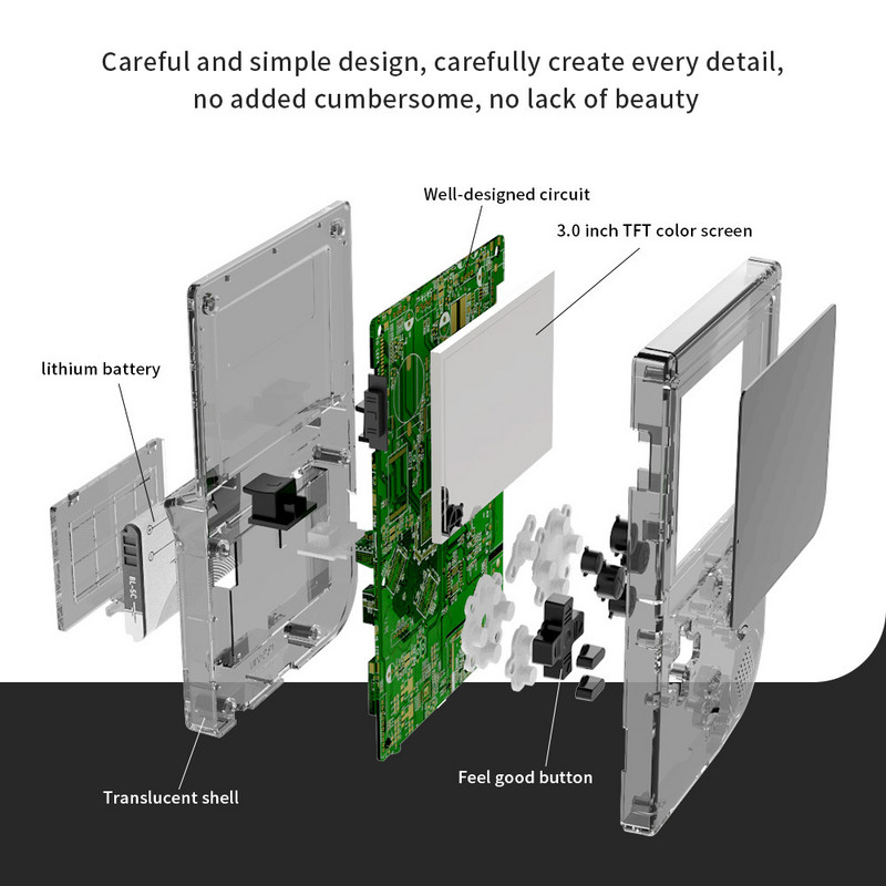 400 IN 1 retro vaizdo žaidimų konsolė delninis žaidimų grotuvas Nešiojamas kišeninis televizorius žaidimų konsolė AV Out Mini delninis grotuvas vaikams Dovana