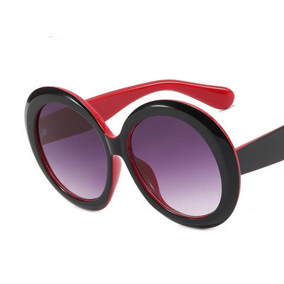 Uniszex nagy, kerek női napszemüvegek 2023 új divat, retró túlméretezett napszemüvegek vintage színátmenetes fekete árnyalatú luxus szemüvegek