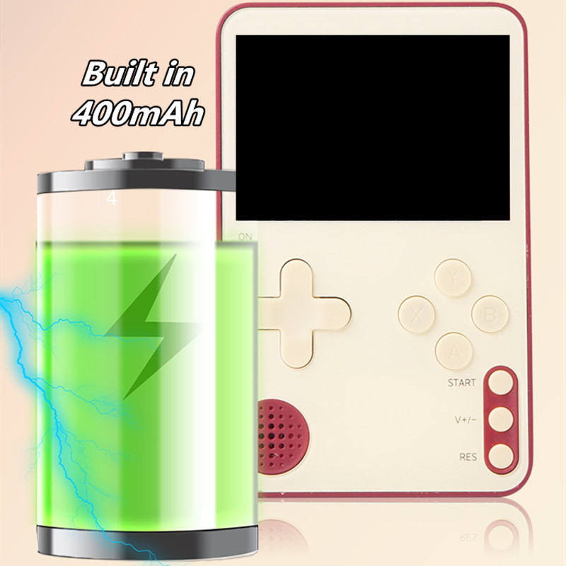 Kaasaskantav minimagnetiline jõupank Retro-videomängukonsool K10 pihuarvuti mängijad, sisseehitatud 500 klassikalist mängu laste mänguasjadele