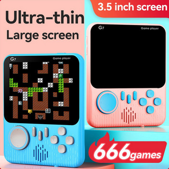 Ενσωματωμένη κονσόλα βιντεοπαιχνιδιών G7 666 3,5 ιντσών με οθόνη AV Out Pocket Gamepad Χειριστής παιχνιδιών παιχνιδιών