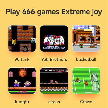 Ενσωματωμένη κονσόλα βιντεοπαιχνιδιών G7 666 3,5 ιντσών με οθόνη AV Out Pocket Gamepad Χειριστής παιχνιδιών παιχνιδιών