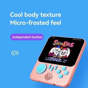 Ultra Thin Nostalgia Mini Game Console Macaron Color Retro 8 bit Handheld Game Players with 666 Free Games