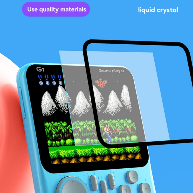 Ultra Thin Nostalgia minimängukonsool Macaron Color Retro 8-bitine käeshoitav mängumängija 666 tasuta mänguga
