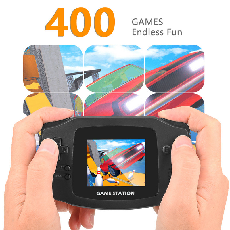 Kézi videojáték-konzol 400 klasszikus retro játéklejátszó emulátor AV-kimenet retrostáció hordozható kézi játékkonzol