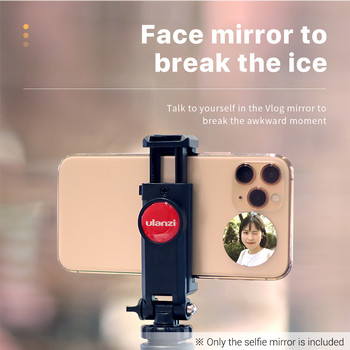 Ulanzi Universal Smartphone Selfie Vlog Mirror Συμβατός με iPhone Samsung Photo Video Selfie Vlog Αξεσουάρ